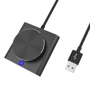 Stop aluminium USB Komputer Regulator głośności Multimedia PC Głośnik USB Nowy T4B1 - Zdjęcie 1 z 9