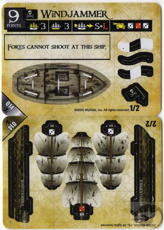 Wizkids Pirates Pocketmodel - Windjammer (ship) PotSM-U 014 U - Image 1 of 1