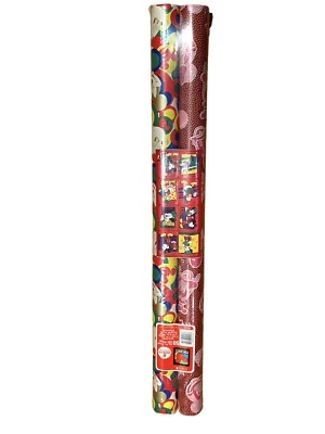 2 Pack Cleo Vintage Disney Gift Wrap Wrapping Paper Mickey Minnie Donald - Image 1 of 4