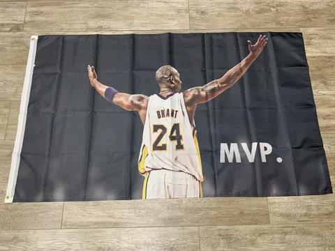 LA Lakers Kobe Flag 3x5 Banner Lebron Davis Gigi Mamba Mentality MVP Cover