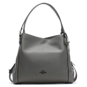 Coach Edie 31 Pebble Leather Shoulder Bag, Heather Grey - Excellent Condition - Picture 1 of 13