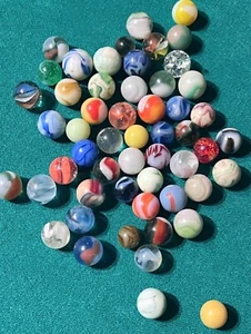 55 alle verschiedene Vintage schöne Murmeln schwer zu finden kostenloser Versand - Bild 1 von 10