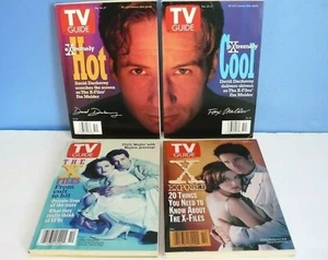 X FILES TV GUIDES~DAVID DUCHOVNY/GILLIAN ANDERSON-March 1995 /April & Dec 1996 - Picture 1 of 5