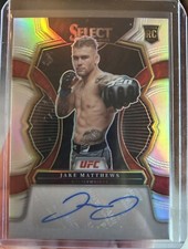 2023 Select UFC Jake Matthews Rookie Auto Silver Prizm SP #RS-JMT Clean 💎🔥🔥