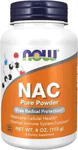 NOW Foods NAC Pure Powder 4 Ounce ( 08/2024) - Picture 1 of 3