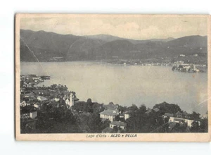 4896 01 LAGO D'ORTA ALZO PELLA - CARTOLINA CON PIEGHE - Picture 1 of 2