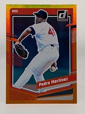 2023 Panini Donruss Pedro Martinez Orange Foil Boston Red Sox #212