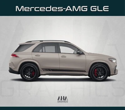 Calcomanías rayas laterales Mercedes Benz GLE GLE63 AMG Foto 1 de 3