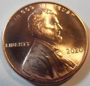 Centavo Lincoln P BU 2020, una moneda roja nueva de un bankroll, envío gratuito - Imagen 1 de 9