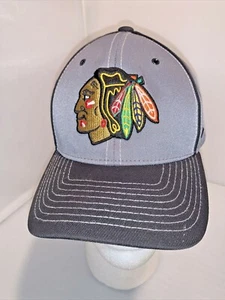 Chicago Blackhawks Zephyr 6-panel Baseball Hat Gray Black Zhats Embroidered OSFA - Picture 1 of 12