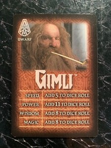 Lord Of The Rings GIMLI CHARACTER CARD THE RETURN OF THE KING RoseArt