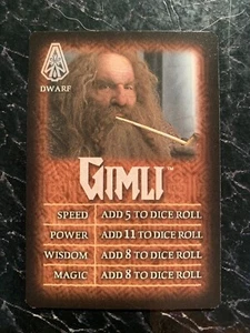 Lord Of The Rings  GIMLI CHARACTER CARD  THE RETURN OF THE KING  RoseArt - Picture 1 of 2
