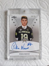 2019 Leaf Metal Puka Nacua All American Bowl tour autograph 19/20