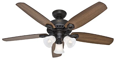 Builder Plus Ceiling Fan with Light, Bronze, 5 Blades,  52-In. - Image 1 of 1