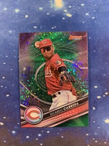2022 Bowmans Best Ricardo Cabrera Green Mini Diamond Refractor /99