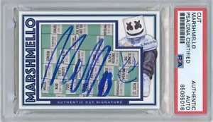 DJ Marshmello Autographed Custom Card Signed Auto PSA Chris Comstock EDM Cut - Picture 1 of 2