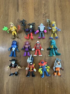 Imaginext Lot Of 12 Complete Blind Bag Figures Lizard Man Ghost Hunter Mariachi  - Picture 1 of 11