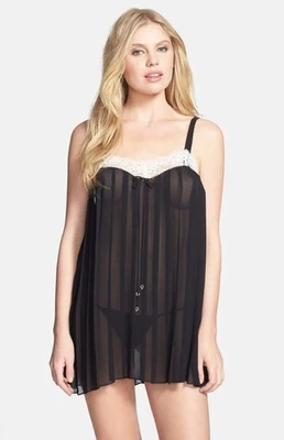 Anthropologie Flora Nikrooz сорочки и стринги 2 шт набор размер XS черный новый $108 ярлык - Изображение 1 из 4