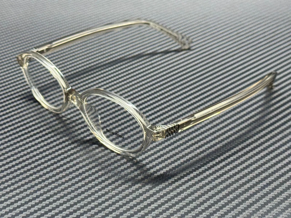 Miu Miu Women Eyeglasses Hemp Trasparent Demo Oval MU01XV 12U1O1