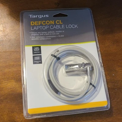 Targus PA410U Defcon CL 6.5 Foot Laptop Notebook Combo Cable Lock NEW - Image 1 of 4