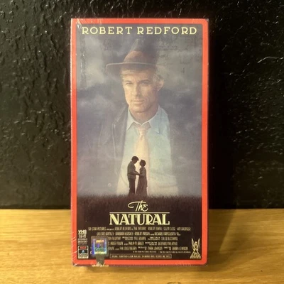THE NATURAL Robert Redford VHS Video Tape 1984 Factory SEALED W/ Hologram seal!  - Image 1 of 4