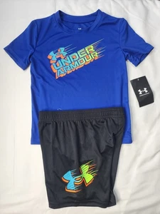 Set Completo Under Armour Ragazzo 3T Blu Nero NUOVO - Foto 1 di 5