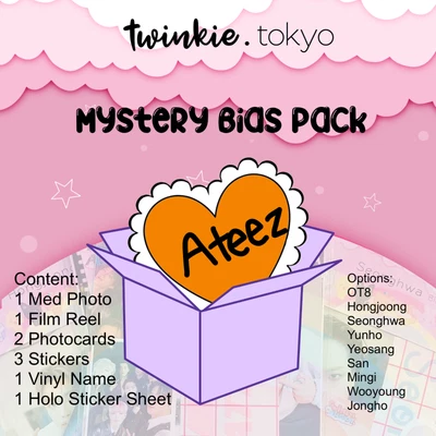 Ateez 🔥 Bias Pack Mystery Box Bag 🔥 Stickers Photocard PCs Blind Atiny