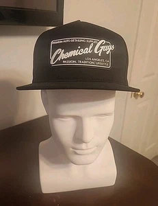 Chemical Guys Hat Cap Black Snapback Premium Auto Detailing Supplies Patch NEW  - Picture 1 of 4