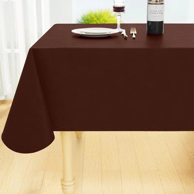 Smiry Rectangle Table Cloth 60x84 Inch, 60" x 84", Coffee  - Image 1 of 4