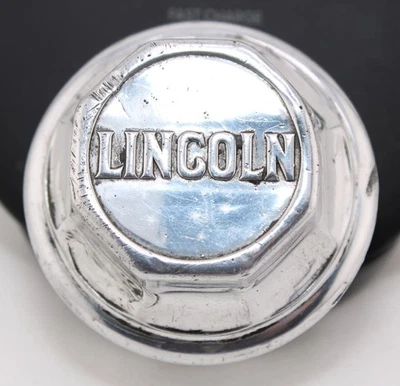 Early Lincoln  Screw On Hubcap-Aluminum 1920s. - Image 1 of 4