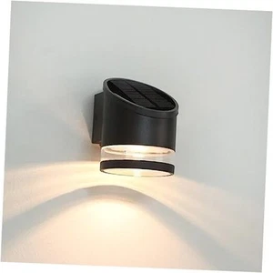  Solar Wall Light Outdoor Aluminum Wall Sconce Dusk to Dawn, Cordless  - Picture 1 of 7