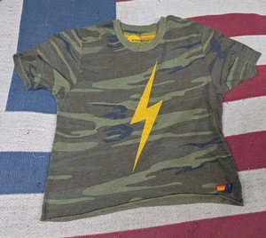 AVIATOR NATION CAMO BOLT BOYFREIND TEE SIZE Small T-Shirt S Camouflage  - Bild 1 von 6