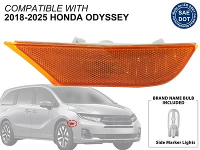 Luces de señalización laterales para Odyssey 2018-2025 lado del pasajero con bombilla 33800THRA01 Foto 1 de 4
