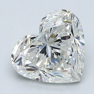 Cert. GIA 2.51 Carat Heart Cut Natural Mined Diamond Loose I color SI1 clarity - Picture 1 of 2