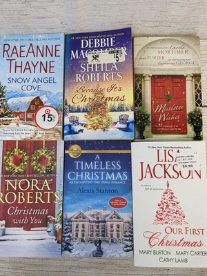 Lot of 6 Paperback Christmas Holiday Romance Contemporary Women's Fiction 6524 — 第 1/4 张图片
