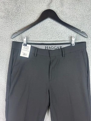 Pantalones Haggar Para Hombre 34X30 Negro Superflex Cintura Ultimate Viaje Caqui Nuevos Foto 1 de 4