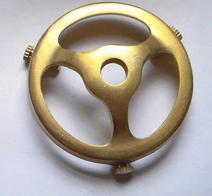 2 1/4" Fitter CAST BRASS GLASS Lamp SHADE HOLDER - Unfinished Brass  #SHH70u - Picture 1 of 1