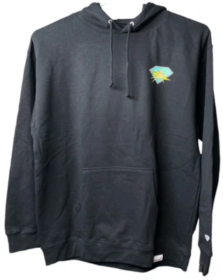 Pulôver Diamond Supply Co preto com capuz x parafusos masculino tamanho X-GRANDE limitado novo com etiquetas - Imagem 1 de 4