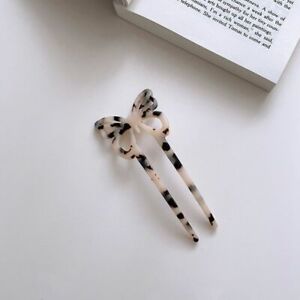 Korean U-shaped Butterfly Hair Stick Simple Temperament Acetate Hairstyle Tools,