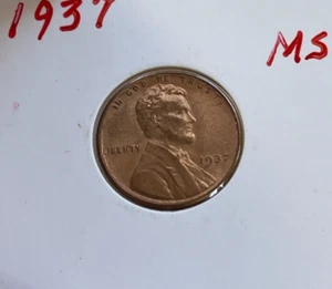 1937 "P" Lincoln Wheat Cent - Picture 1 of 2