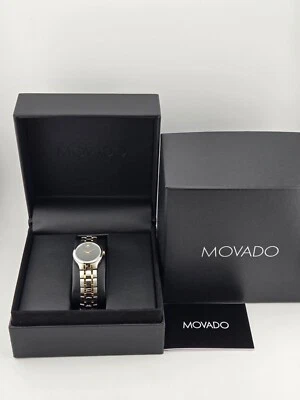 Movado Collection Women's Black Dial Two Toned Watch - 0606959 ($1095 MSRP) - Image 1 of 4
