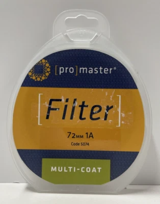 Promaster Multi-Coat Filter 72mm 1A Code 5074 - Image 1 of 4
