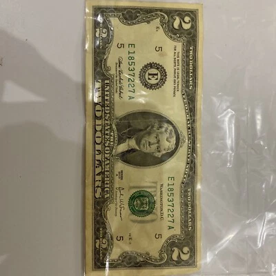 2 dollar bill 2003 series a - Image 1 of 2