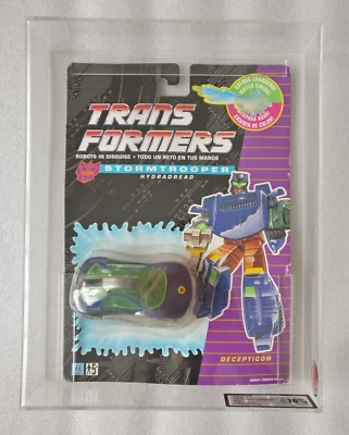 1992 Transformers Europe Decepticon HYDRADREAD by Hasbro Graded 70 NEW MOC RARE - Image 1 of 4