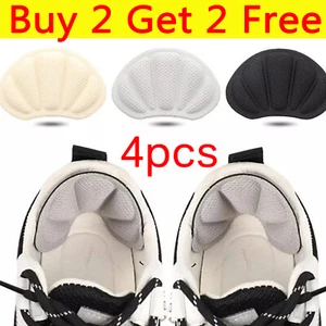 4X Back of Heel Cushion Inserts Mesh Heel Grips Pads for Boots Loose Shoes 2+2 - Picture 1 of 13