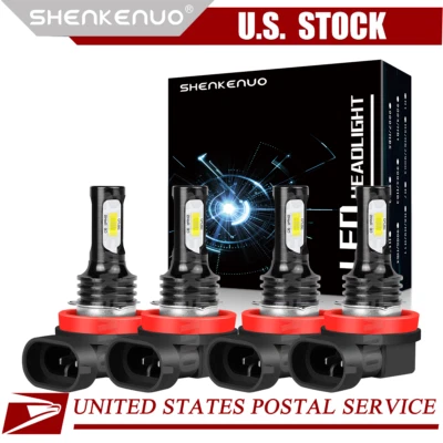 For Buick Terraza 2005-2007 4X LED Headlight Bulbs High&Low Beam Combo Kit 6000K - Image 1 of 4