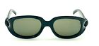 Madame Rochas Vintage Ladies Designer Glossy Black  Gray Tinted Sunglasses