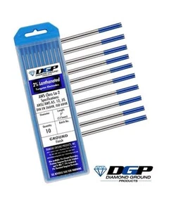 Diamond Ground TIG Tungsten Electrodes 2% Lanthanated BLUE 1/16"x7" (10 Pack) - Picture 1 of 1