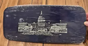 NEW NOS Longaberger US Capitol Basket LID ONLY Blue & White 5224582 Inaugural - Picture 1 of 8