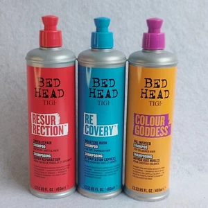 Bed Head Tigi Shampoo Recovery/Resurrection/colour Goddess 400ml - Picture 1 of 17